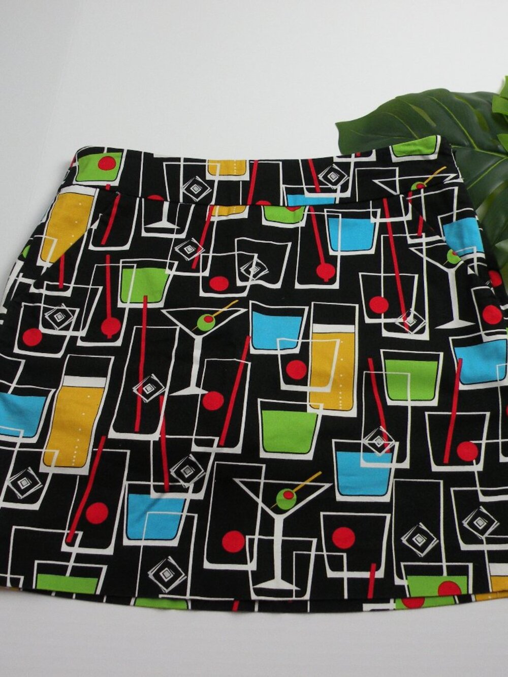Loudmouth Martini Drinks Golf Skirt Skort 2 - Picture 2 of 6